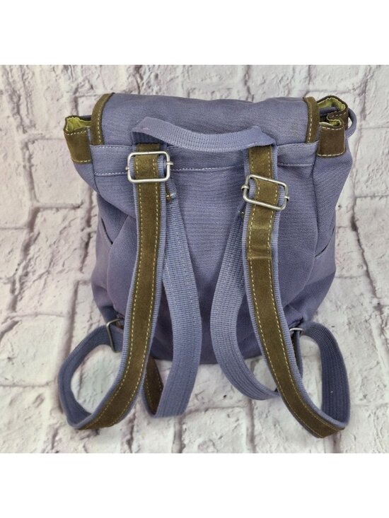 Sherpani Iris Backpack Purple Canvas With Floral Embroidery & Adjustable Straps main image 8